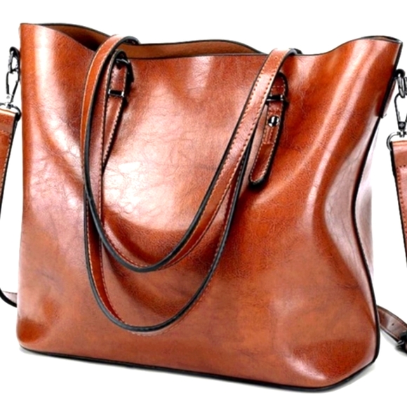 Ammie Brown Vegan Leather Tote - NWOT - Picture 1 of 5